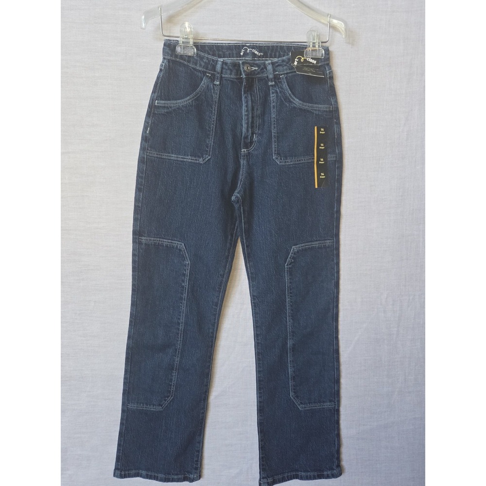Art Class Jeans Girls Baggy High Rise Straight Leg Jeans Size 14 Blue New NWT